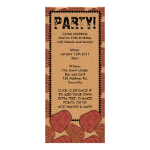 Desert, skinny invitation