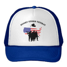 Desert Storm Veteran Mesh Hats