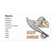 Desert Warrior Business Card Template
