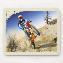 Desert Wheelie Motocross Mouse Mat