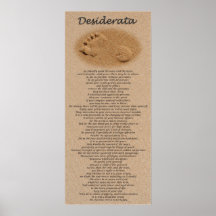 Desiderata - Footprint on Sand