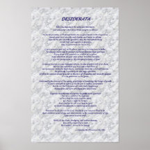 Desiderata Marble Posters