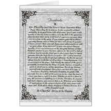 DESIDERATA Poem Greeting Card