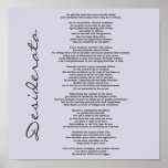 Desiderata Background