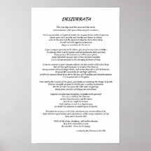 Desiderata  White Print