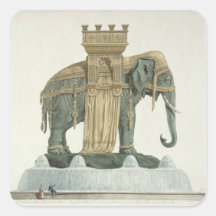 Design for the Elephant Fountain Stickers