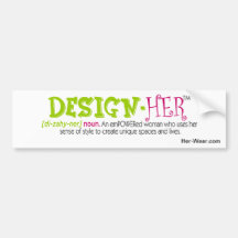 design-HER: Bumper Sticker