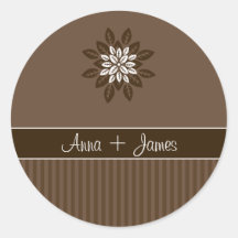 Design No.3 Sticker -CHOCOLATE