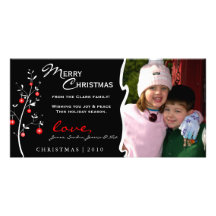 Designer Christmas Tree Photo Card