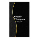 Designer Elegant Black Business Cards
