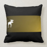 Designer Moose Pillow by Leslie Harlow