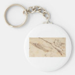 Designs for a Boat by Leonardo Da Vinci Keychains