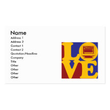 Desktop Publishing Love Business Card Template