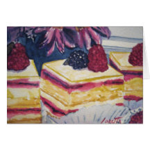Dessert Pastry Greeting Cards