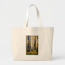 Destination Australia Travel Poster Canvas Tote Bag