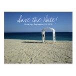 Destination Beach Wedding Save the Date Postcard