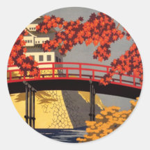 Destination: Japan Travel Poster Stickers
