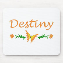 Destiny (Orange Butterfly) Mousemat
