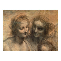 Detail of the Heads of the Virgin and St. Anne posters