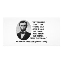 Determine The Thing Can And Shall Be Done Personalized Photo Card