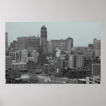 detroit skyline print