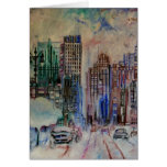 Detroit Winter Greeting Card