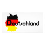 Deutschland flag colours! personalised photo card