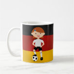 Deutschland Germany Fußball Mädchen 3 Mugs
