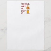 Devil Made Me Brew It - Beer Custom Flyer