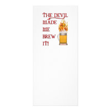 Devil Made Me Brew It - Beer Rack Card