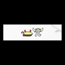 Devil Pie and Angel Pi bumper stickers