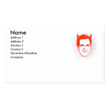 DEVIL ROMNEY BURST BUSINESS CARD TEMPLATE