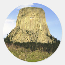 Devil's Tower, Wyoming Round Sticker