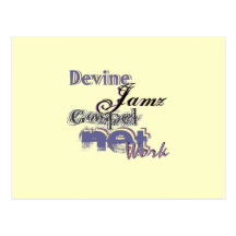 Devine Jamz Gospel Network Post Card