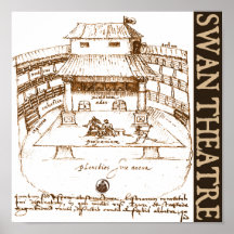 DeWitt's Swan Theatre Sketch Posters
