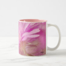 Dewy Pink Asters Mug by Lois Bryan