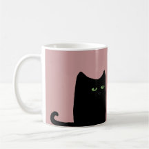 Dexter The Fat Black Cat Mug (customisable)
