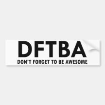 DFTBA BUMPER STICKER