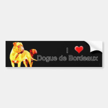 Dgoue de Bordeaux bumper sticker