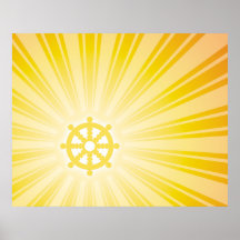 Dharma Wheel Energy Poster