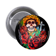 dia de los muertos buttons