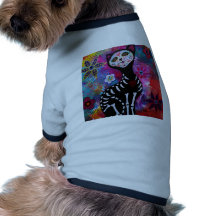 Dia de los Muertos Meow Cat by Prisarts Pet Clothing