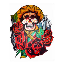 dia de los muertos post cards