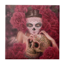 Dia de los Muertos Tile
