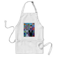 DIA DE LOS MUERTOS WEDDING APRON