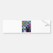 DIA DE LOS MUERTOS WEDDING BUMPER STICKERS