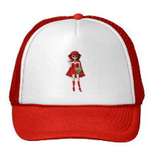 Dia De Muertos Red Riding Hood Hats
