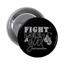Diabetes Awareness Fight Like a Girl Pinback Button