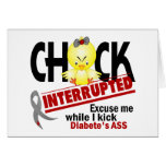 Diabetes Chick Interrupted 2 Cards
