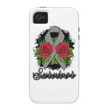 Diabetes Survivor Rose Grunge Tattoo iPhone 4 Cover